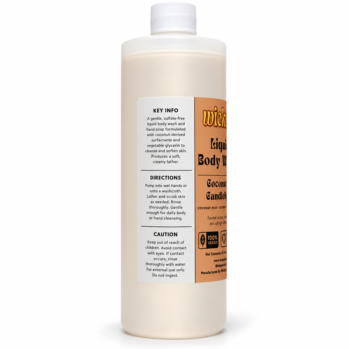 Coconut at Candlelight Body Wash by Wicksy