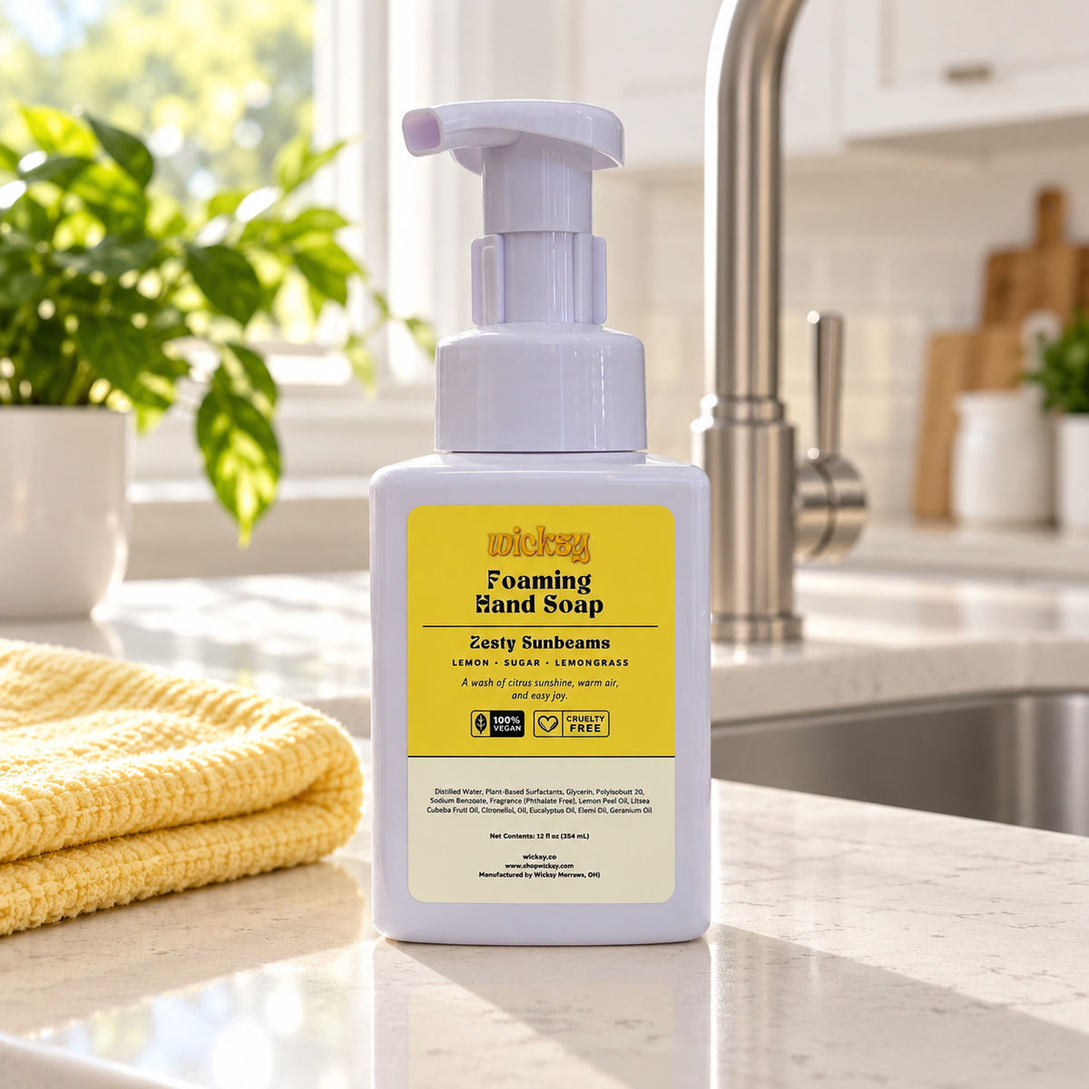 Zesty Sunbeams Foaming Hand Soap by Wicksy, photo 4