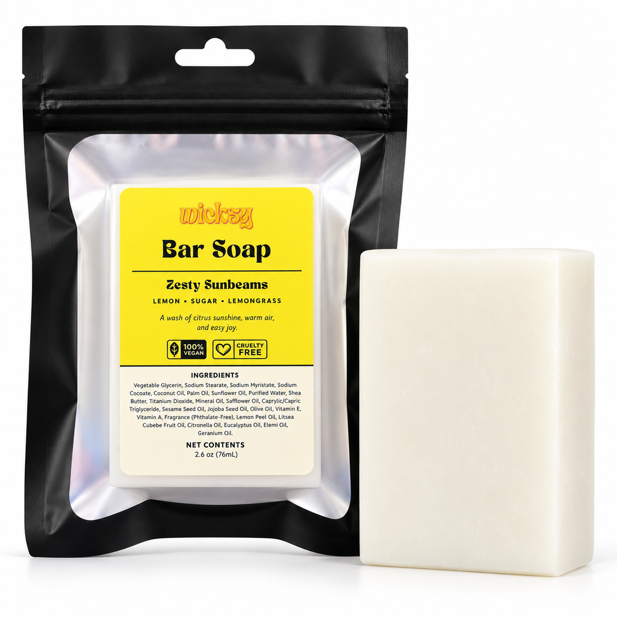 Zesty Sunbeams Bar Soap by Wicksy, photo 2