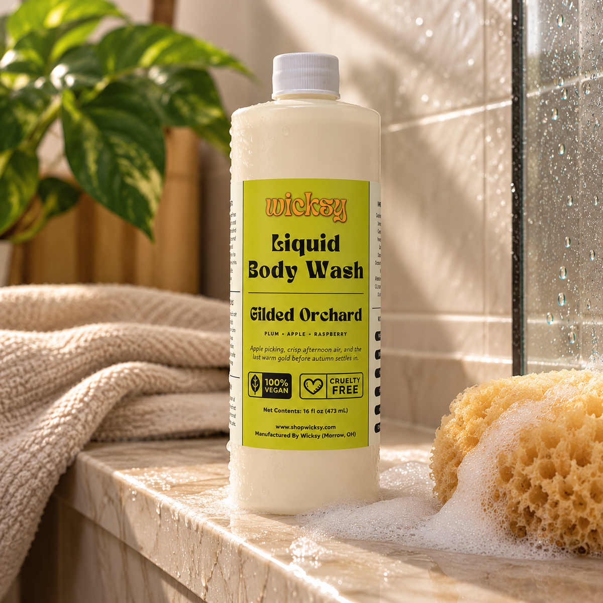 Gilded Orchard Body Wash by Wicksy, photo 4