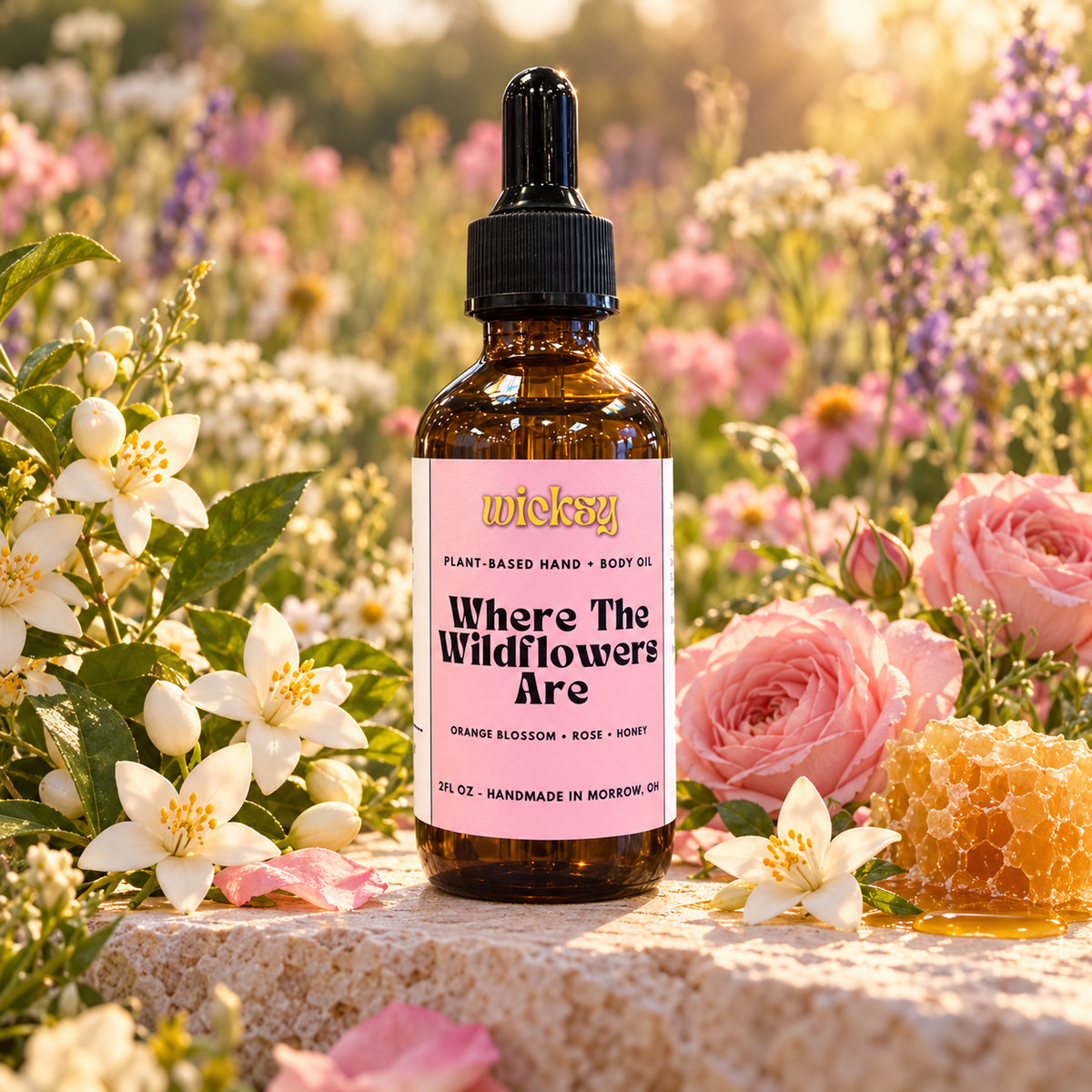 Where The Wildflowers Are Hand & Body Oil by Wicksy, photo 4