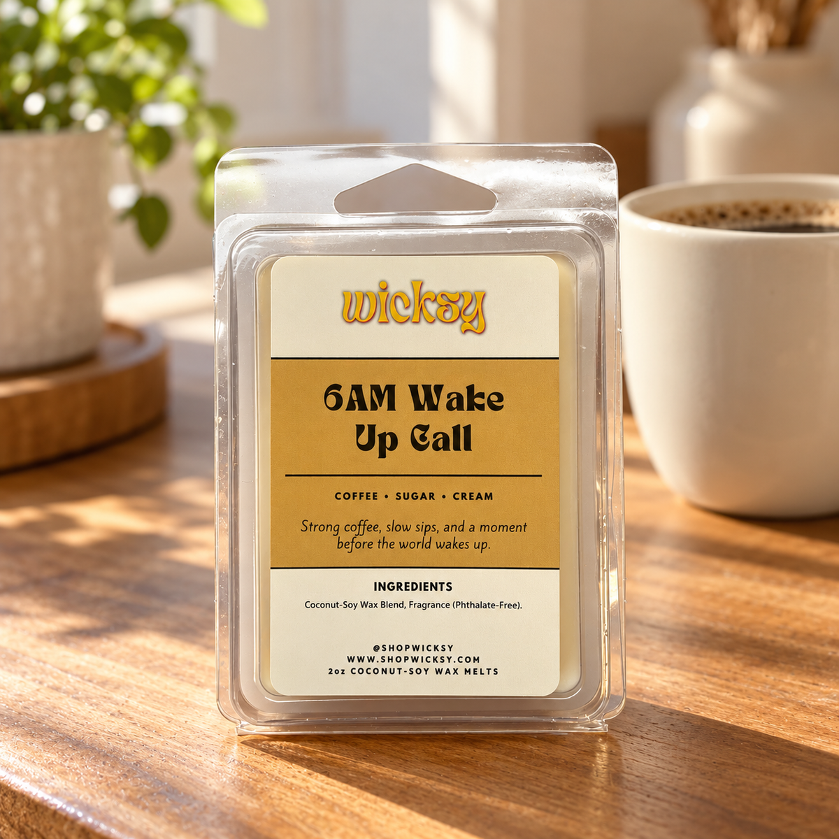 6AM Wake Up Call Wax Melt by Wicksy, photo 3