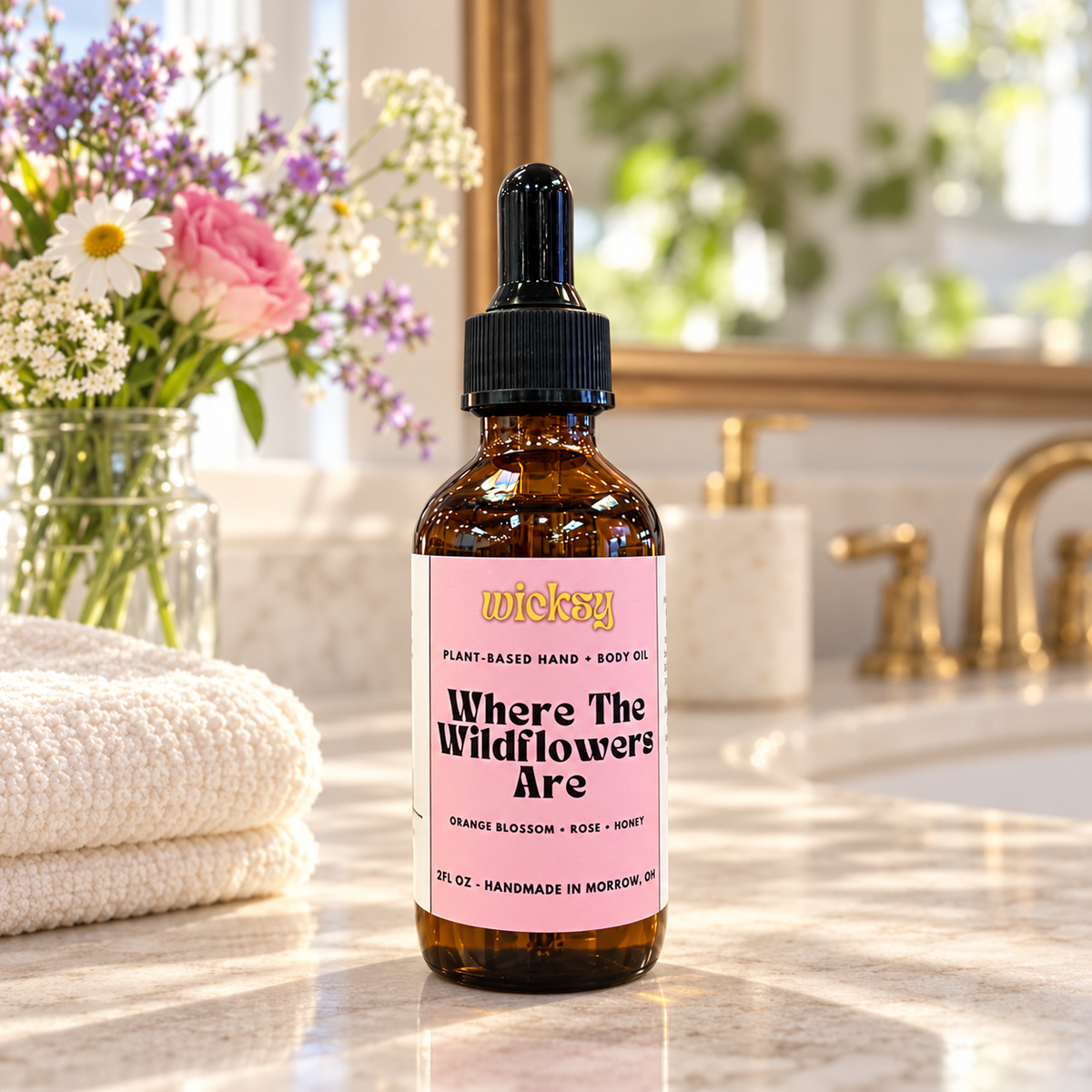 Where The Wildflowers Are Hand & Body Oil by Wicksy, photo 5