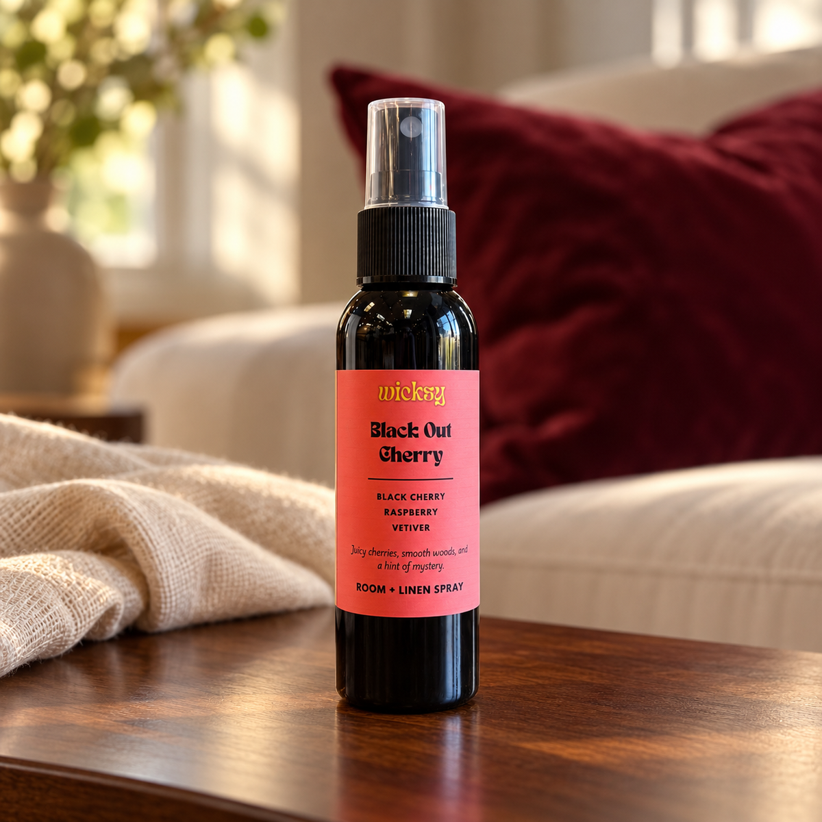 Black Out Cherry Room & Linen Spray by Wicksy, photo 4
