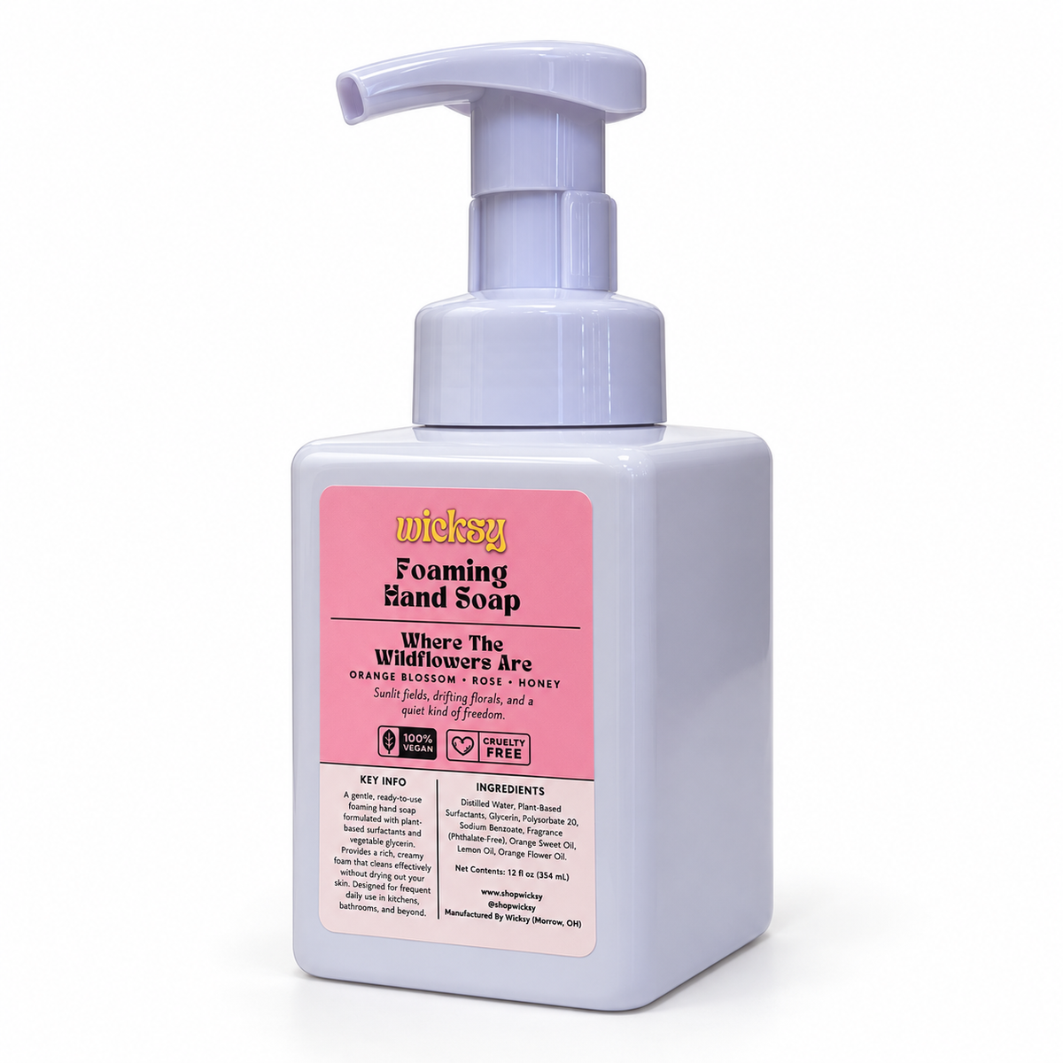 Where The Wildflowers Are Foaming Hand Soap by Wicksy, photo 2