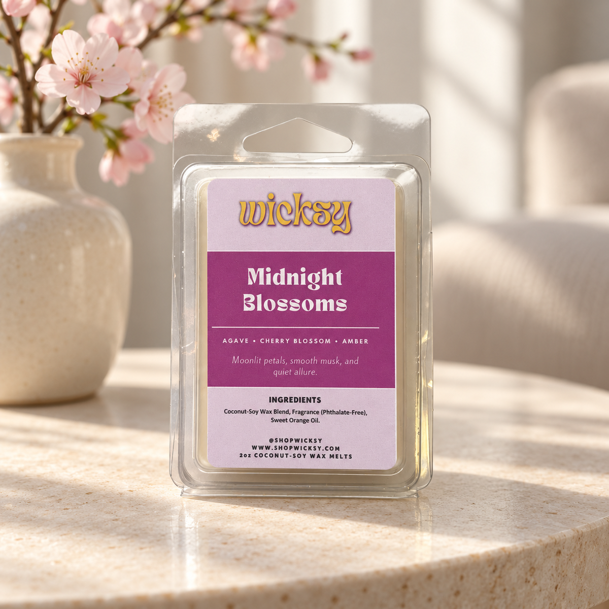 Midnight Blossoms Wax Melt by Wicksy, photo 3