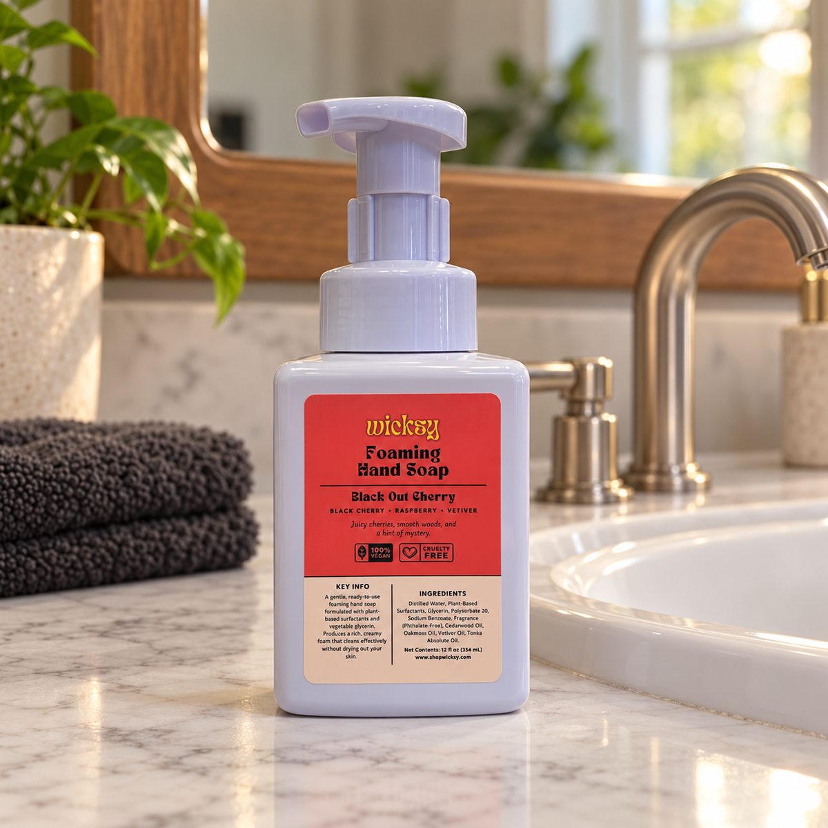 Black Out Cherry Foaming Hand Soap by Wicksy, photo 4