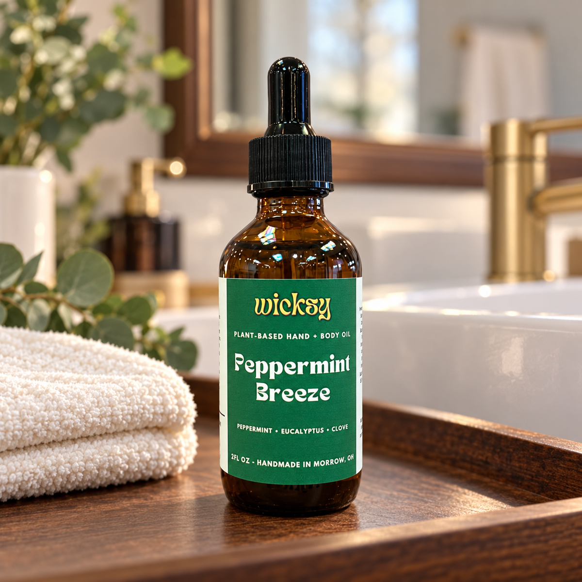 Peppermint Breeze Hand & Body Oil by Wicksy, photo 5