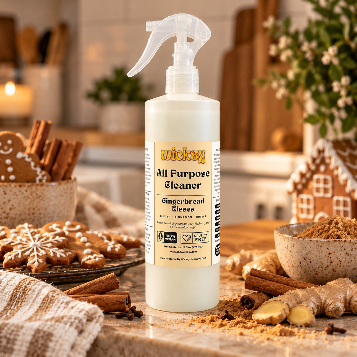 Gingerbread Kisses All Purpose Cleaner by Wicksy, photo 5