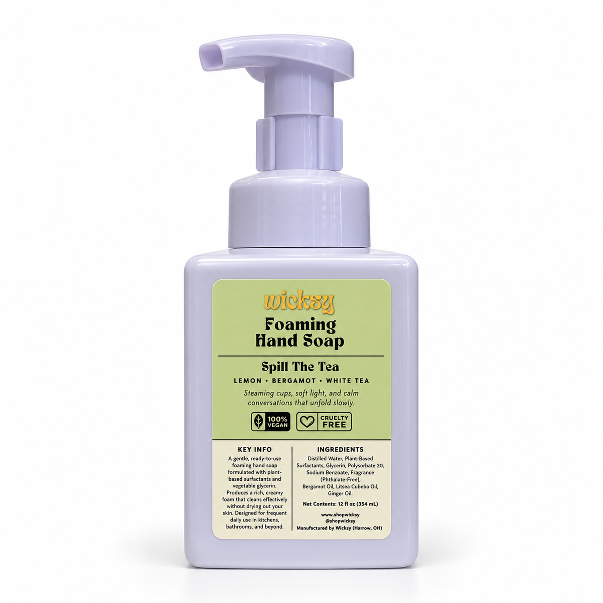 Spill The Tea Foaming Hand Soap by Wicksy