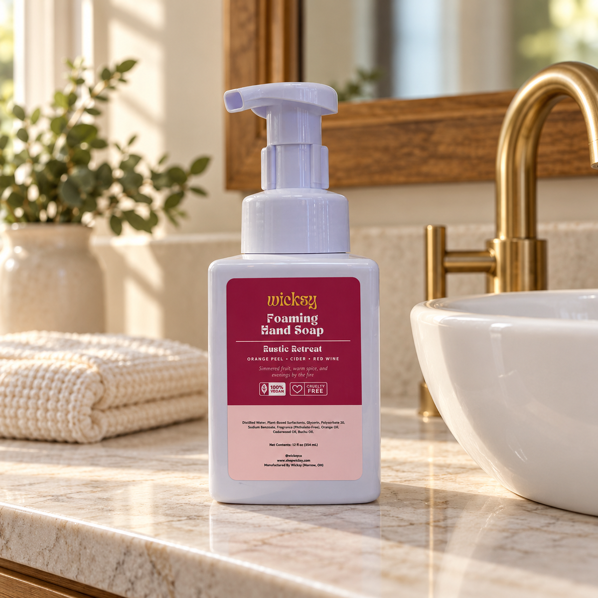 Rustic Retreat Foaming Hand Soap by Wicksy, photo 4