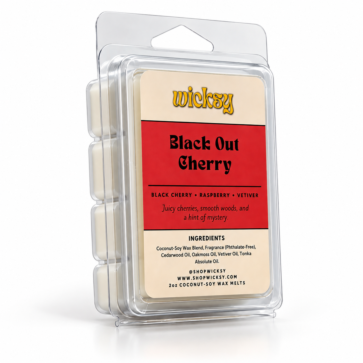 Black Out Cherry Wax Melt by Wicksy, photo 2