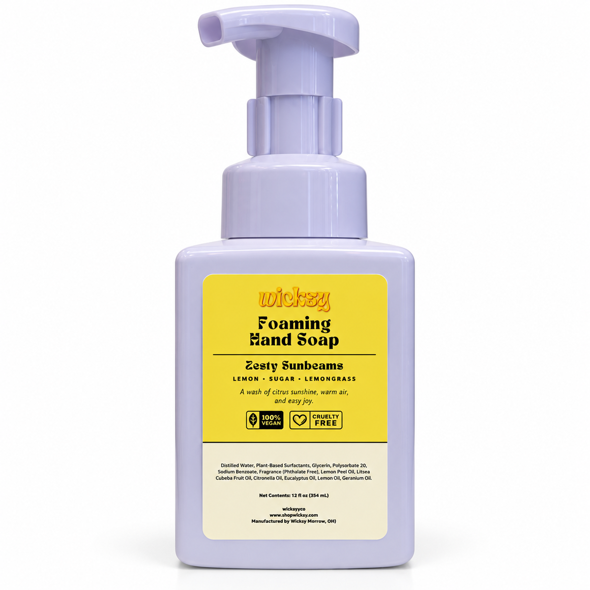 Zesty Sunbeams Foaming Hand Soap by Wicksy