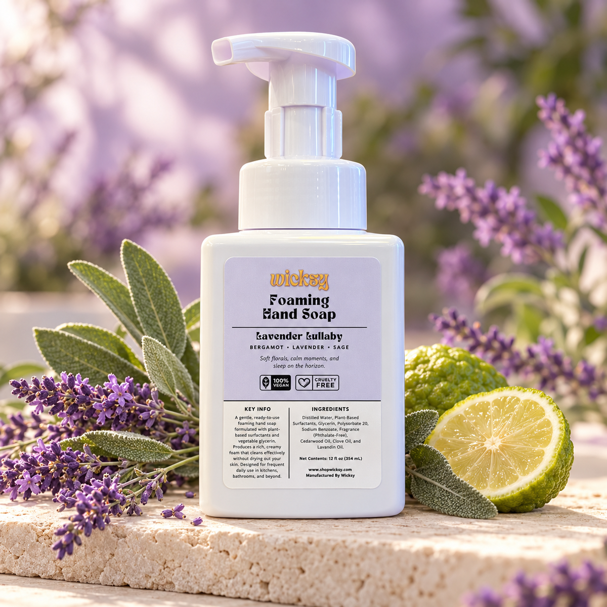 Lavender Lullaby Foaming Hand Soap by Wicksy, photo 4