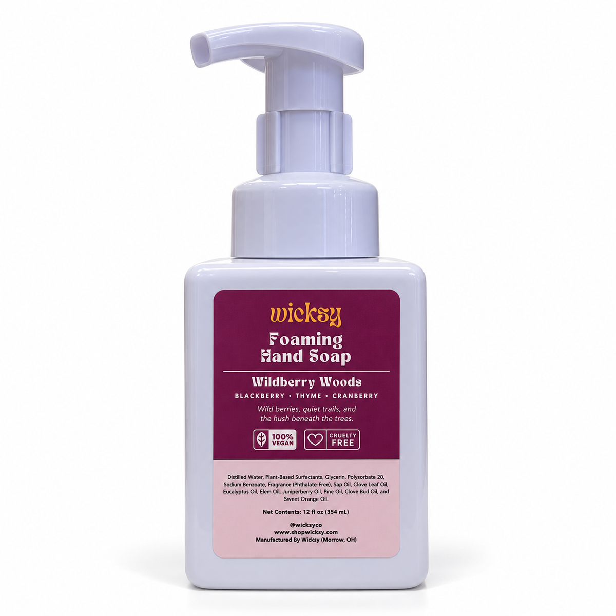 Wildberry Woods Foaming Hand Soap by Wicksy