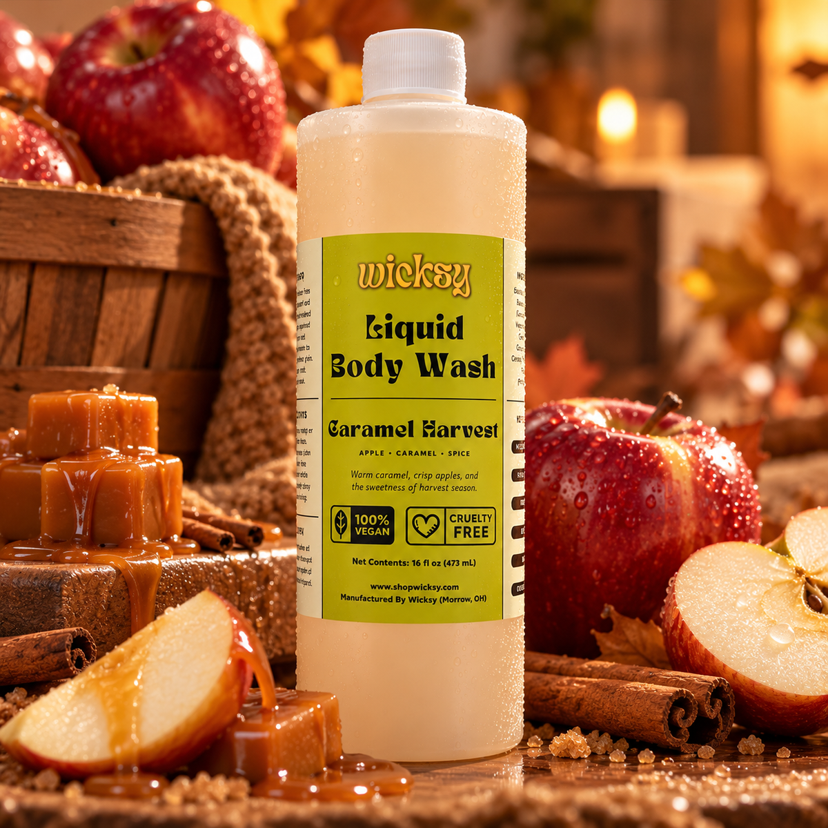 Caramel Harvest Body Wash by Wicksy, photo 5