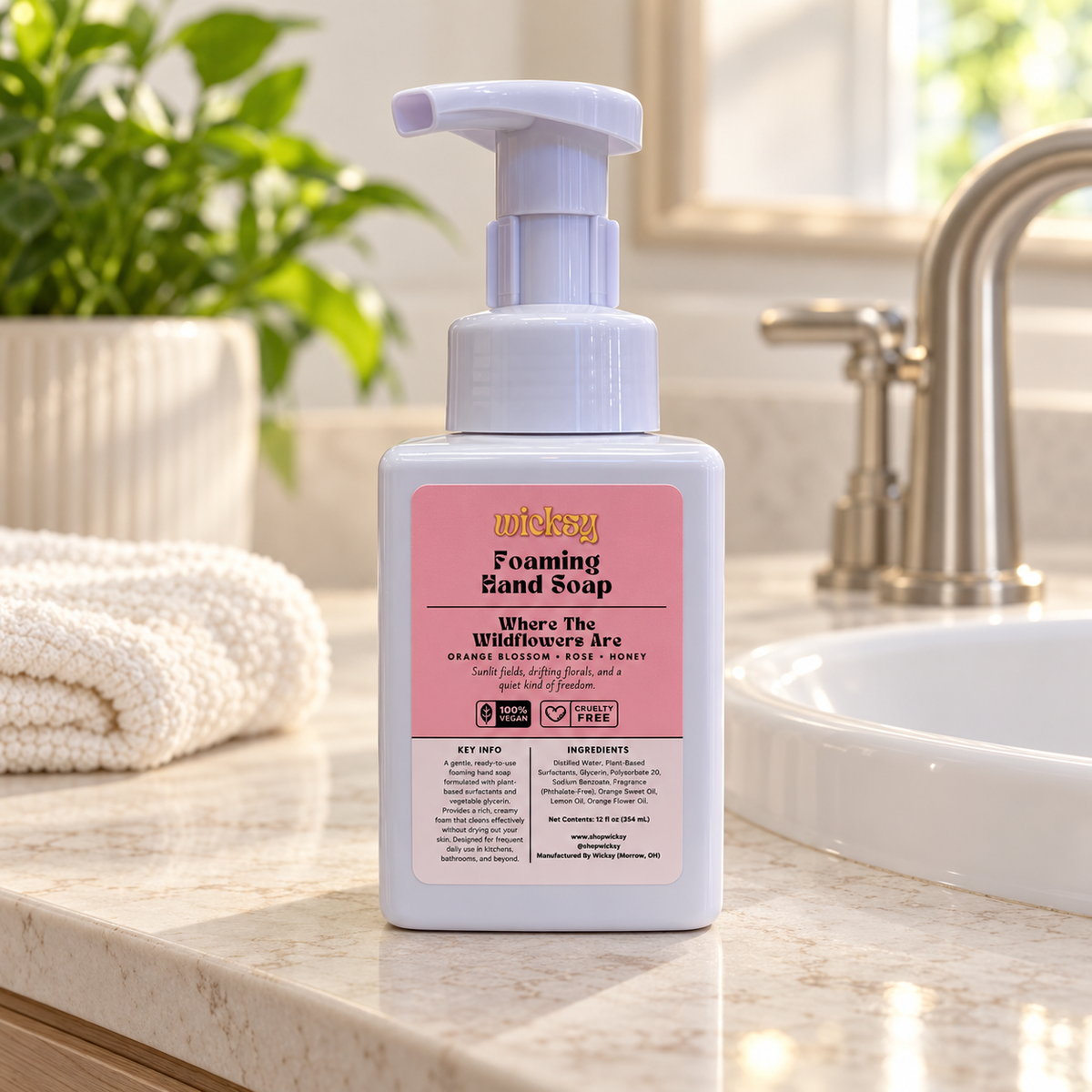 Where The Wildflowers Are Foaming Hand Soap by Wicksy, photo 4